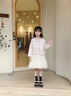 G.DUCKKIDS小黃鴨女童連衣裙秋裝2025新款洋氣兒童小香風(fēng)公主裙外套女孩裙子 粉色 120 建議5~6歲【110-120cm】cm 曬單實拍圖