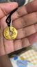 周六福（ZLF） 黃金吊墜足金999男款平安扣六字真言 計價(jià) 7.75g 曬單實(shí)拍圖