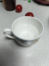 國玥骨瓷馬克杯中式早餐杯家用咖啡杯碟辦公室下午喝茶茶杯 素錦花開(kāi)早餐杯1個(gè) 曬單實(shí)拍圖