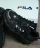 FILA 斐樂(lè )官方男鞋老爹鞋貓爪鞋6代黑色運動(dòng)鞋2025春季新款休閑鞋圣誕 黑-BK 42 曬單實(shí)拍圖