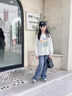 奧特曼童裝女童套裝春秋季新款兒童衣服中大童女孩衛(wèi)衣牛仔褲時(shí)髦兩件套 上衣 120 建議110-120cm6-7歲 曬單實(shí)拍圖