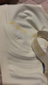 赫蓮娜（HR）兔耳朵杯內衣女大胸顯小文胸無(wú)鋼圈半液態(tài)胸罩 奶油白 M  曬單實(shí)拍圖