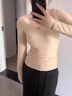 婷美保暖內衣女士帶胸墊羊毛發(fā)熱保暖背心加絨加厚無(wú)痕秋冬季打底上衣 【升級暖腹兜+免穿文胸】膚色 L 【建議重100-120斤】 曬單實(shí)拍圖