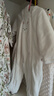 戴維貝拉（DAVE＆BELLA）嬰兒連體衣女寶寶滿月服幼童衣服保暖冬裝小童爬服新生兒外出服 米白 90cm （建議身高80-90cm） 曬單實(shí)拍圖