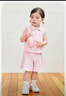 迷你巴拉【涼感抑菌】女童輕薄透氣翻領(lǐng)甜美無(wú)袖裙褲套裝 夢(mèng)幻粉60397 110 曬單實(shí)拍圖