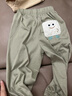 G.DUCKKIDS小黃鴨高檔嬰兒屁屁褲新款男女寶寶大pp褲子秋冬款新生兒長(cháng)褲寬松 官方旗艦豆綠 官方旗艦90 均碼 曬單實(shí)拍圖