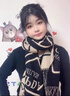 CHANEELR & KARITH圍巾女2025年新款時(shí)尚百搭高級感女士外搭圍脖生日禮物送女生女友 黑卡 曬單實(shí)拍圖