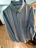 優(yōu)衣庫合作款/男裝女裝牛津紡寬松條紋襯衫/長(cháng)袖襯衣25秋冬480802 31 米色 L /175/100A 曬單實(shí)拍圖