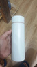 名創(chuàng  )優(yōu)品（MINISO）保溫杯304不銹鋼水杯男女大容量帶茶濾泡茶杯子400ml  米白 曬單實(shí)拍圖