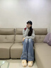 chikoku可愛(ài)小貓爪微足弓棉拖鞋女冬季加絨保暖情侶居家防水棉拖男 小?米【貓咪】 40-41 【適合40-41碼】 曬單實(shí)拍圖