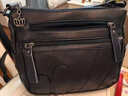 北狐真皮女包軟皮牛皮新款大包包中年媽媽多層女神節中老年單肩斜挎包 黑色 曬單實(shí)拍圖