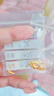 中國黃金（CHINA GOLD）兔子黃金吊墜女足金和田玉星月亮兔本命年中秋節生日禮物送女友 玉兔吊墜 【配S925銀鏈】 0.75g 曬單實(shí)拍圖