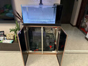 森森（SUNSUN）原生態(tài)溪流缸魚(yú)缸造景家用原生缸客廳超白玻璃底濾魚(yú)缸包安裝 靜謐黑-豪華款（黑金筒燈）升級雙重滴濾盒 0.8米長(cháng)47.6cm寬40cm缸高+85cm柜高 曬單實(shí)拍圖
