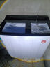 YANGZI揚子集團洗衣機半自動(dòng)老式家用雙桶大容量雙缸洗衣機藍光 洗脫雙筒小型波輪 30KG【洗20+10脫|洗脫分離|玻璃面板】 曬單實(shí)拍圖
