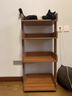 朗程書(shū)架落地置物架玩具儲物柜一體靠墻多功能收納架可移動(dòng)多層書(shū)柜 【AA+高密度復合板】煙霞胡桃木色48*26*105CM 曬單實(shí)拍圖