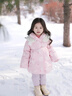 安奈兒（Annil）女童加絨雪地靴2025冬季新款保暖防水防滑厚底寶寶舒適休閑兒童鞋 粉色 31  內長(cháng)19.3/適合腳長(cháng)18.3 曬單實(shí)拍圖