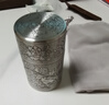 京東京造茶葉罐 錫制儲物罐密封罐保鮮罐【禮盒】 手鏨花鳥(niǎo)隨身錫罐 曬單實(shí)拍圖