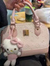 COW&KITTY正品凱蒂貓2025新款通用女士手提包單肩包斜挎包旅游包包生日禮物 櫻花粉送掛件禮盒 24-12-16 曬單實(shí)拍圖