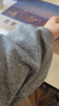 名創(chuàng  )優(yōu)品（MINISO）桑蠶絲打底衫男秋冬加絨加厚半高領(lǐng)內搭男生含羊毛雙面絨長(cháng)袖t恤 灰綠(竹韻中國胸標) L /175(體重120-140斤) 曬單實(shí)拍圖