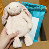 Jellycat害羞乳白色邦尼兔動(dòng)物毛絨玩偶安撫玩偶娃娃生日新婚禮物 花布胭脂粉色邦尼兔（徹蕊） Small 曬單實(shí)拍圖