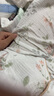 婧麒（JOYNCLEON）帶胸墊月子服夏季薄款產(chǎn)后竹棉5月份6純薄孕婦睡衣哺乳家居服 雅白纖花【竹棉紗·透氣排汗快】 M 曬單實(shí)拍圖