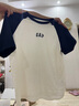 GAP男女裝2025春季新款純棉印花logo撞色插肩袖短袖T恤上衣725618 海軍藍 M (170/92A) 亞洲尺碼 曬單實(shí)拍圖