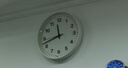 無(wú)印良品（MUJI）指針式時(shí)鐘 掛墻家用時(shí)尚現代客廳裝飾掛鐘 白色 直徑32cm 曬單實(shí)拍圖