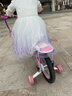 永久（FOREVER）兒童自行車(chē)6-10歲男女寶寶款腳踏車(chē) 公主粉14寸適用身高95-115cm 曬單實(shí)拍圖