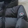保姆鵝兒童羽絨服中長(cháng)款加厚防寒外套寶寶中大童保暖冬裝 炭黑 110 曬單實(shí)拍圖