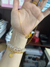 萃華足金999雙環(huán)項鏈吊墜送禮告白送禮禮物送女友老婆情人節生日禮物 足金雙環(huán)項鏈約4.4g 曬單實(shí)拍圖