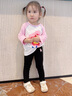 巴帝巴帝秋季新款嬰幼兒女童打底褲長褲外穿保暖休閑 黑色  小兔寶貝 100 曬單實(shí)拍圖