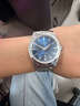 LONREXS龍瑞思男士手表匠心系列輕奢腕表夜光日歷大開(kāi)窗機械風(fēng)格石英腕表 幻想藍色 曬單實(shí)拍圖