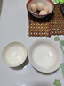 潔雅杰陶瓷碗中式白瓷小碗家用4.5英寸米飯碗喝湯碗面碗套裝10只裝 曬單實(shí)拍圖