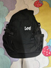 Lee雙肩包女大容量短途旅行包大學(xué)生電腦包男初高中生書(shū)包 黑色 曬單實(shí)拍圖