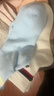 YONEX尤尼克斯羽毛球襪女款加厚毛巾底運(yùn)動襪子245144BCR白粉藍(lán)3雙裝 曬單實(shí)拍圖