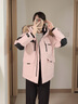 波司登（BOSIDENG）羽絨服男女情侶同款加厚鵝絨大毛領(lǐng)商場(chǎng)同款外套B250242317 雪櫻粉1862-至高抵御-20°C-充絨量+10%左右 S 160/84A 體重約100-110斤 曬單實(shí)拍圖