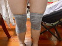 恒源祥純棉護膝保暖老寒腿男女士半月板損傷護腿套膝蓋關(guān)節炎秋冬季防寒 新疆棉-秋冬長(cháng)款-灰色 2只裝 XL【適合141-220斤】 曬單實(shí)拍圖