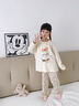 G.DUCKKIDS兒童睡衣春秋棉大女童家居服7秋季8長(cháng)袖10多歲小孩12棉空調房套裝 米黃色 248079純棉排隊狗ageocic 140 cm 建議身高135cm左右 曬單實(shí)拍圖