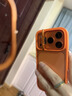 熊締盾 高級鏡頭蓋隱形支架iphone17全包防摔保護套潮流適用16promax蘋果15pro磁吸手機殼14情侶13透明 鏡頭支架磁吸【鈦灰色】五金按鍵PC背殼 iphone 17 Pro Max 曬單實拍圖