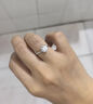 DR求婚鉆戒K金/鉑金Au750經(jīng)典款初雪之吻結婚莫桑鉆戒指情人節禮 1克拉莫桑鉆 PT950 活口(大小可調節) 曬單實(shí)拍圖