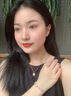 DR. DARLING輕奢貓眼四葉草999足銀項鏈女玫瑰金時(shí)尚吊墜生日禮物送女友老婆 貓眼四葉草項鏈 曬單實(shí)拍圖