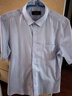 雅戈爾【DP免燙】夏季新品商務(wù)休閑純棉寬松口袋男士短袖襯衫 39  淺藍 曬單實(shí)拍圖