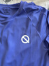 輕功（QINKUNG）呼吸方格交疊領(lǐng)長(cháng)袖T恤馬拉松運動(dòng)跑步訓練速干秋冬衣服男款上衣 長(cháng)春花藍 L 曬單實(shí)拍圖
