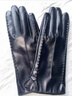 恒源祥真皮手套女冬加厚加絨短款開(kāi)車(chē)騎車(chē)海寧羊皮手套薄款L 黑色[全觸屏]絨里 S 曬單實(shí)拍圖