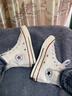匡威（Converse）官方 All Star男女休閑板鞋高幫小白鞋奶霜白159484C 159484C 39 曬單實(shí)拍圖