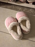 樸西綿綿兒童棉拖鞋包跟秋冬季新款防滑男童女童寶寶室內居家小孩棉鞋 蜜桃粉 30 【200mm】 曬單實(shí)拍圖