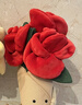 Jellycat趣味玫瑰花束毛絨禮物玩偶陪伴公仔送禮情人節新品 紅色 One Size 曬單實(shí)拍圖