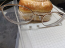 依視路（ESSILOR） 鉆晶系列高清耐磨防藍光近視超薄鏡片專(zhuān)業(yè)配度數眼鏡架男女鏡框 鈦+金屬-全框-4023BK-黑色 鏡框+依視路膜巖高清1.67現片 曬單實(shí)拍圖