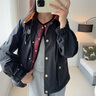 Teenie Weenie小熊女裝外套2025冬季新款簡約兩件套戶外工裝風(fēng)上衣 黑色 S 曬單實(shí)拍圖