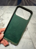 華強北適用于iphone17promax手機殼Air布紋17pro磁吸magsafe防摔 布紋【綠色】頂配磁吸+兼容掛繩孔 iPhone17promax 曬單實(shí)拍圖
